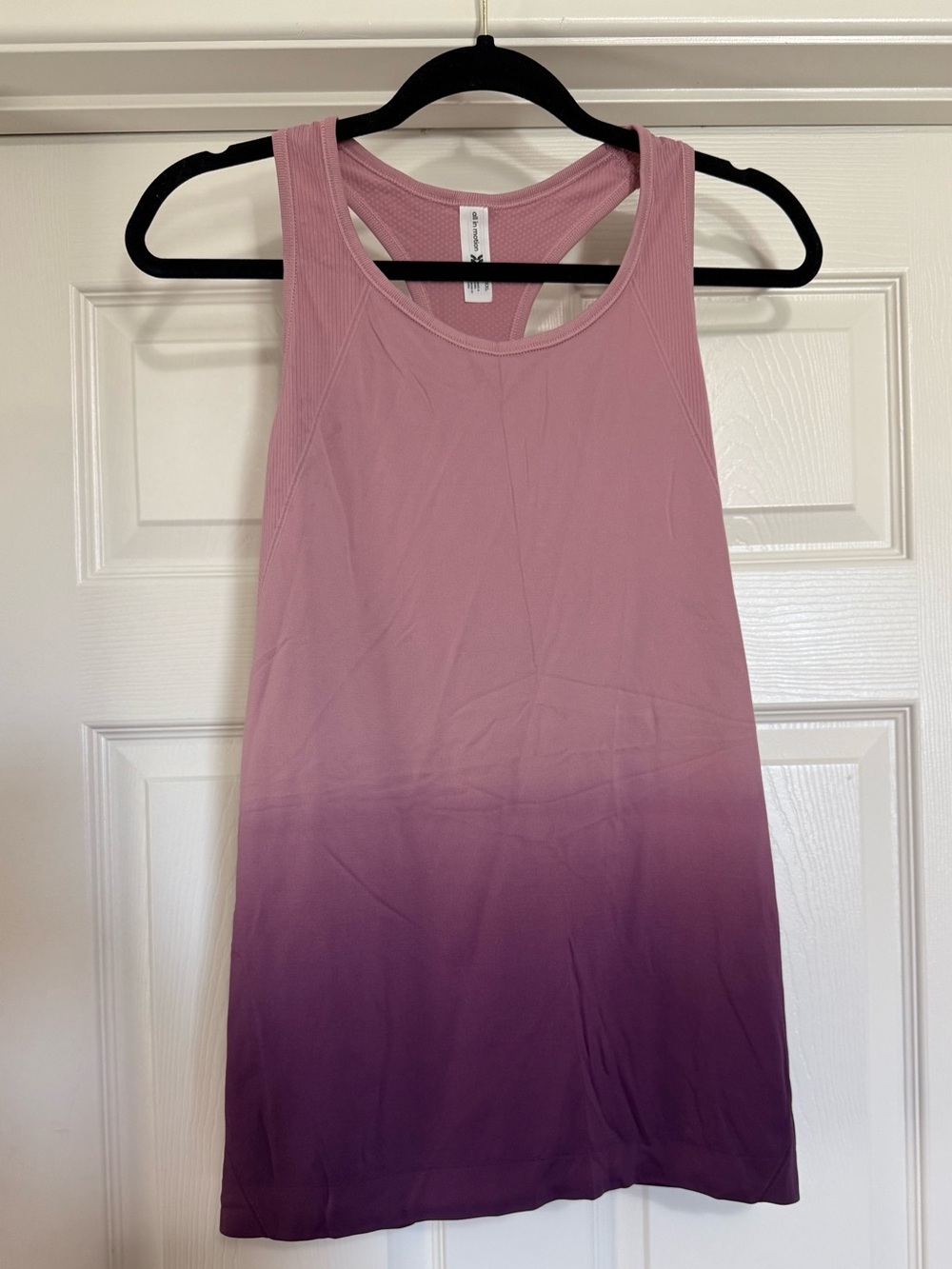 All In Motion Ombre Pink Purple Racerback Active Tank Top XXL Worn Once
